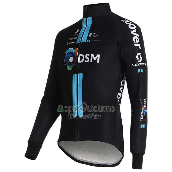 Dsm Ropa Ciclismo Culotte Largo 2021 Mangas Largas Negro Azul